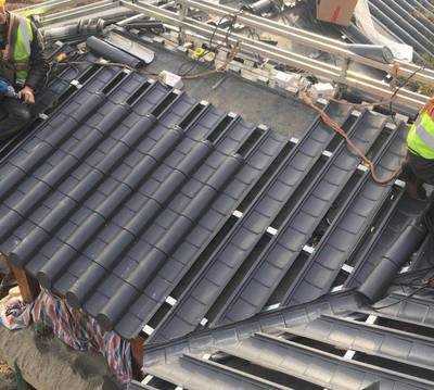 屋面金属材料仿古建筑铝瓦 建筑节能材料的销售与安装一体化解决方案